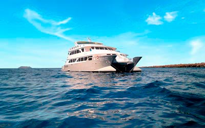 Exterior Slide Ecogalaxy Catamaran - Galaxy Cruises